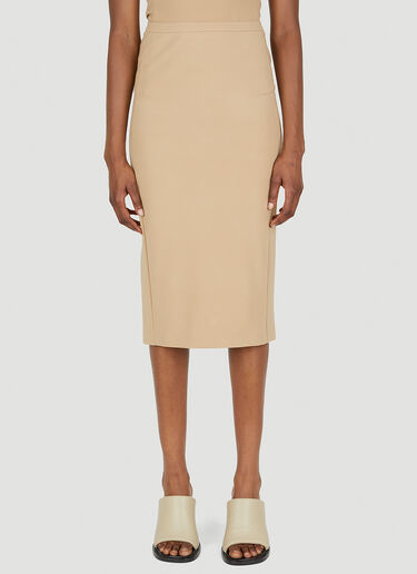 Max Mara Conero Jersey Skirt Beige max0249013