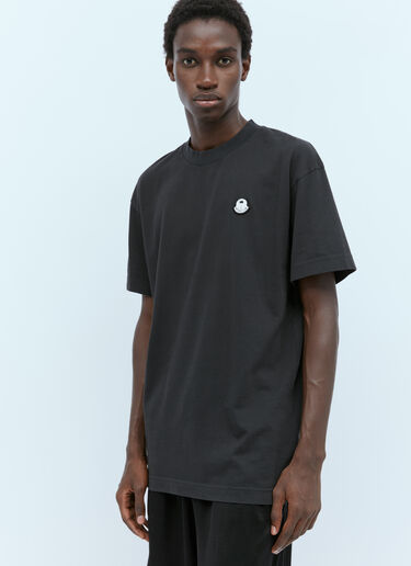 Moncler x Palm Angels Logo Patch T-Shirt Black mpa0355012