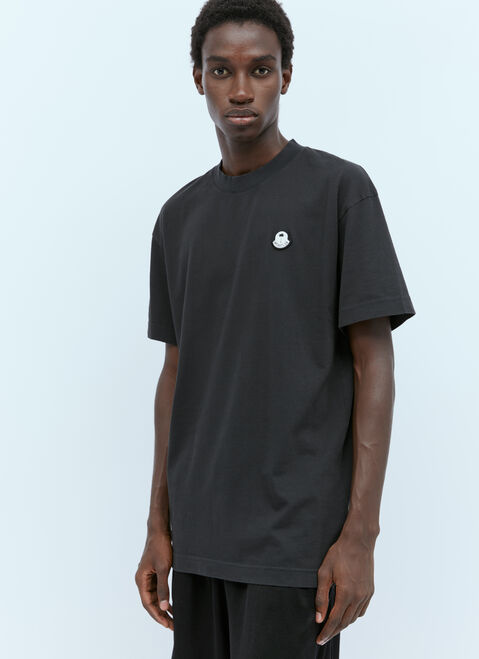 Moncler x Palm Angels ロゴパッチTシャツ グリーン mpa0355011