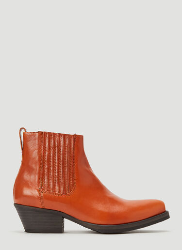 Our Legacy Cuban Boots Orange our0244013