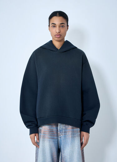 Acne Studios Logo Hooded Sweatshirt Navy acn0364037