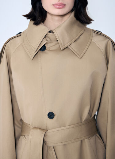 Jean Paul Gaultier Deconstructed Cotton-Twill Trench Coat Beige jpg0259010