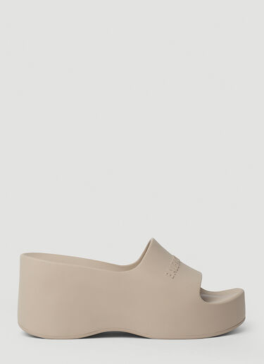 Balenciaga Chunky Platform Slides Beige bal0252068
