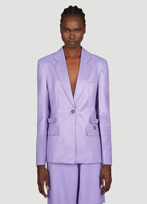 The Row Padlock Strap Suit Single Breasted Blazer Black row0253018