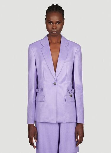 JW Anderson Padlock Strap Suit Single Breasted Blazer Purple jwa0253001