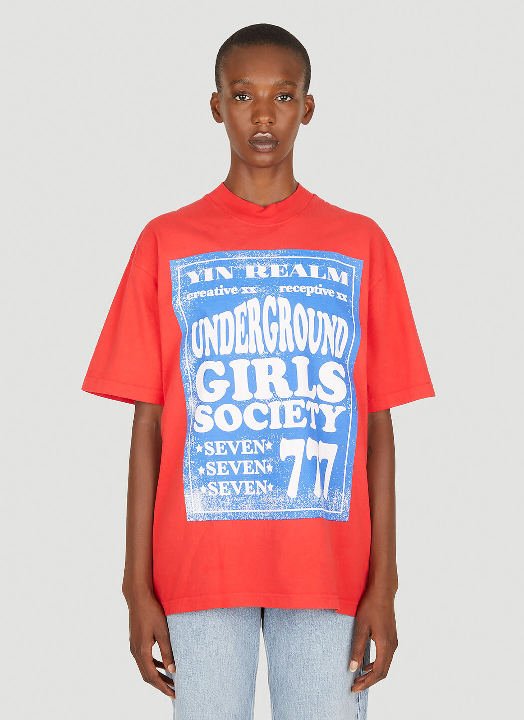 Come Tees Underground Girls Society Raver T恤 红 com0349001