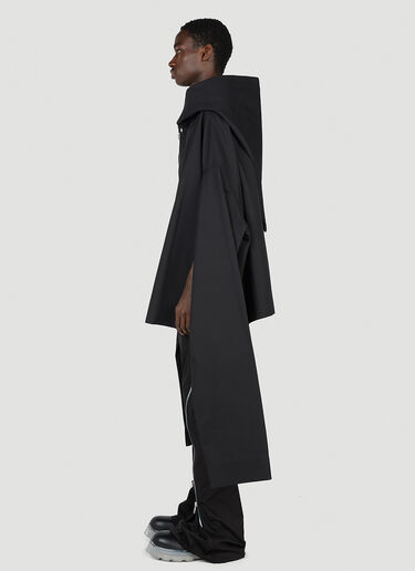 Rick Owens Hooded Cape Jacket Black ric0152004
