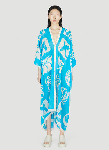 Rodebjer Agave Youthquake Kaftan Dress Blue rdj0252012