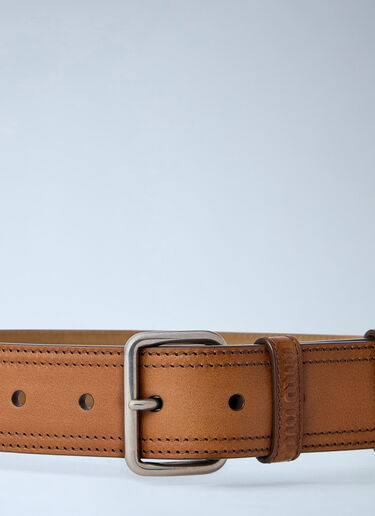 LN-CC® - Miu Miu: Leather Belt - Brown Miu Miu Leather Belt Brown miu0165014