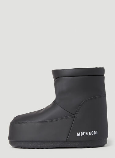 Moon Boot 无绑带橡胶靴子 黑色 mnb0351002