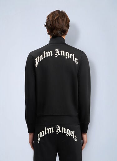 Palm Angels Curved Logo Track Jacket Black pma0164095
