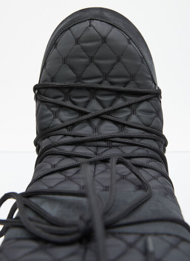 Moon Boot 아이콘 퀼팅 마감 부츠 블랙 mnb0355001