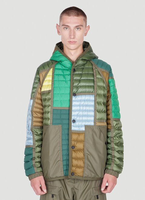 Moncler Grenoble 라론 패치워크 재킷 그린 mog0151001
