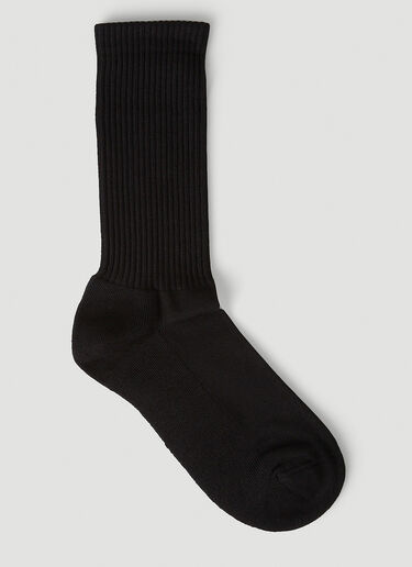 Balenciaga Double B Logo Socks Black bal0146075