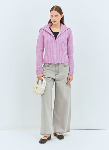 Ganni Future Wide-Leg Jeans Grey gan0258021