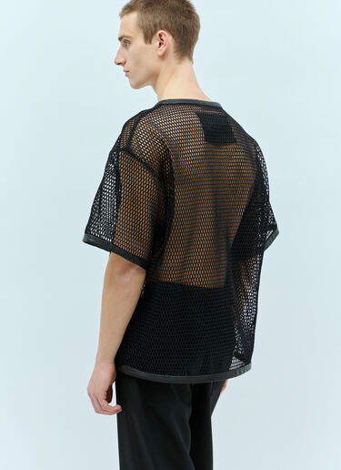 Jil Sander Open Knit T-Shirt Black jil0155009