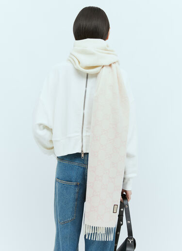 Gucci GG Cashmere Scarf Pink guc0255127