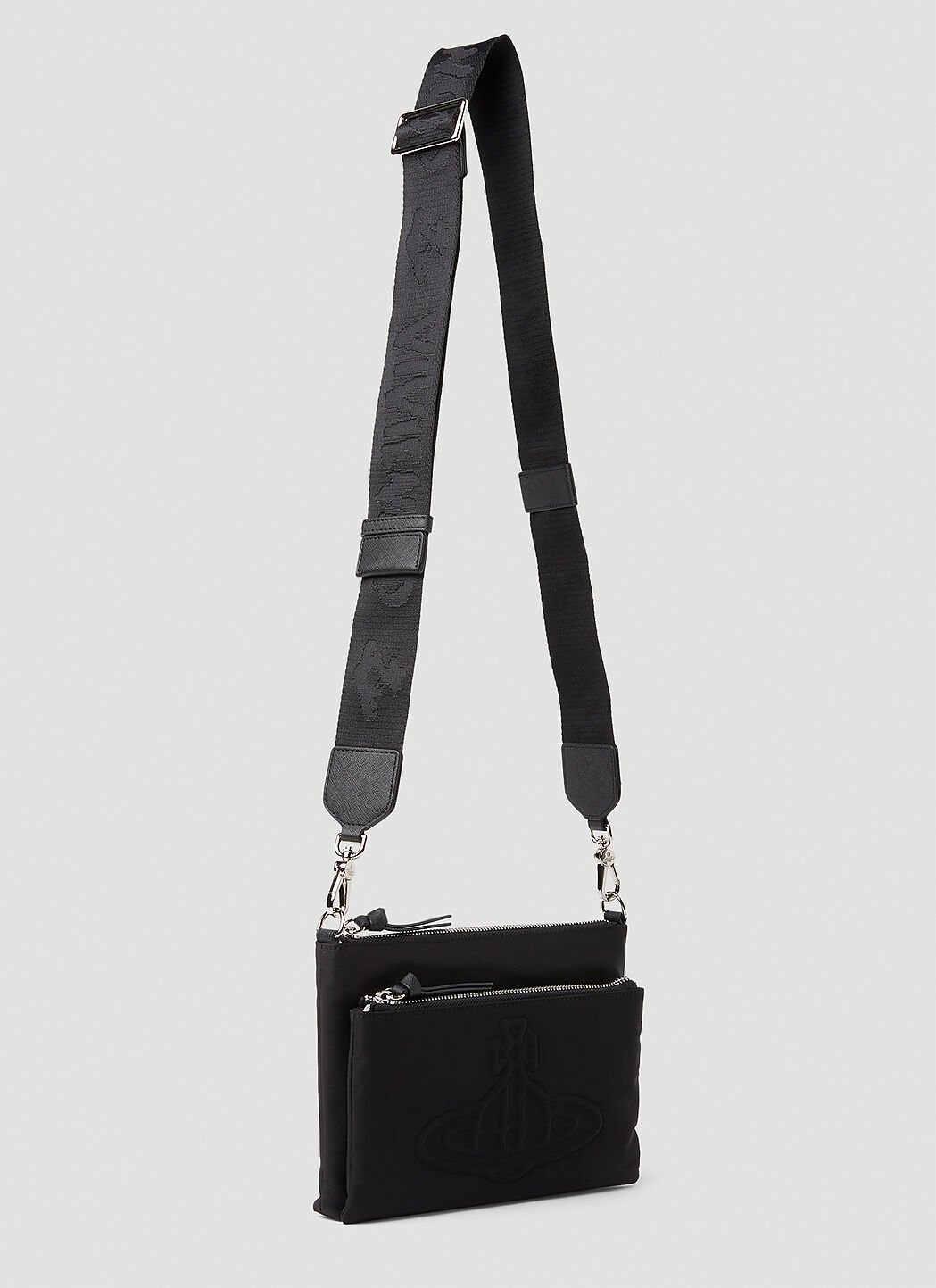 Double pouch crossbody bag on sale