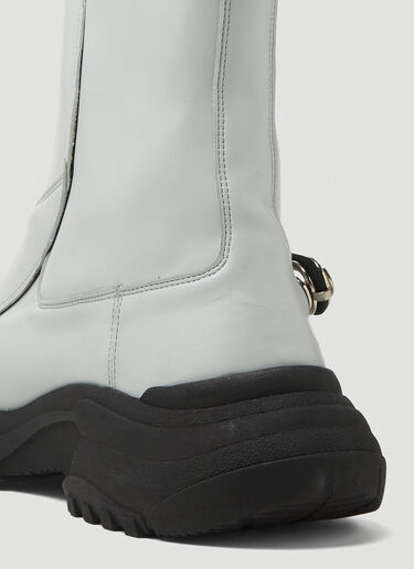 GmbH High Top Workwear Boots Light Grey gmb0146019