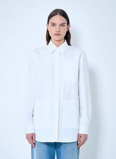 Gucci Heavy Cotton Poplin Shirt White guc0259027
