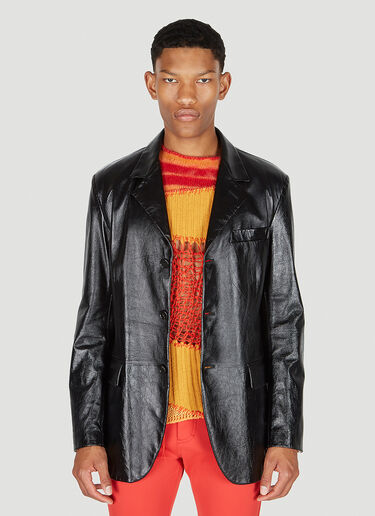 Leather Blazer Marni Leather Blazer Black mni0152004