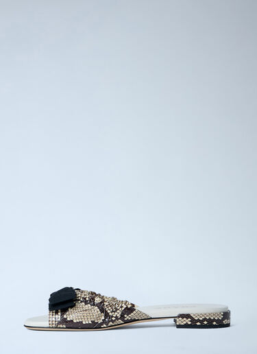 Prada Textured Slide Sandals Grey pra0263010