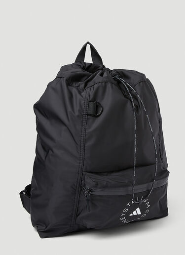 adidas by Stella McCartney Logo Print Backpack Black asm0251037