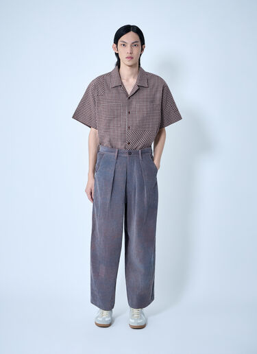 Story mfg. Lush Corduroy Cotton Carpenter Trousers Purple mfg0163005