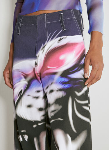 Wide Leg Graphic Pants Gerrit Jacob Wide Leg Graphic Pants Navy gjb0154003