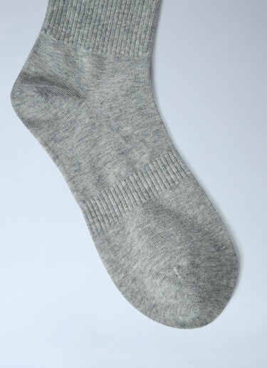 Signature Monogram Cotton Socks TOTEME Signature Monogram Cotton Socks Light Grey tot0263092