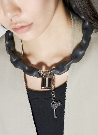 MM6 Maison Margiela Cover Necklace Black mmm0354002