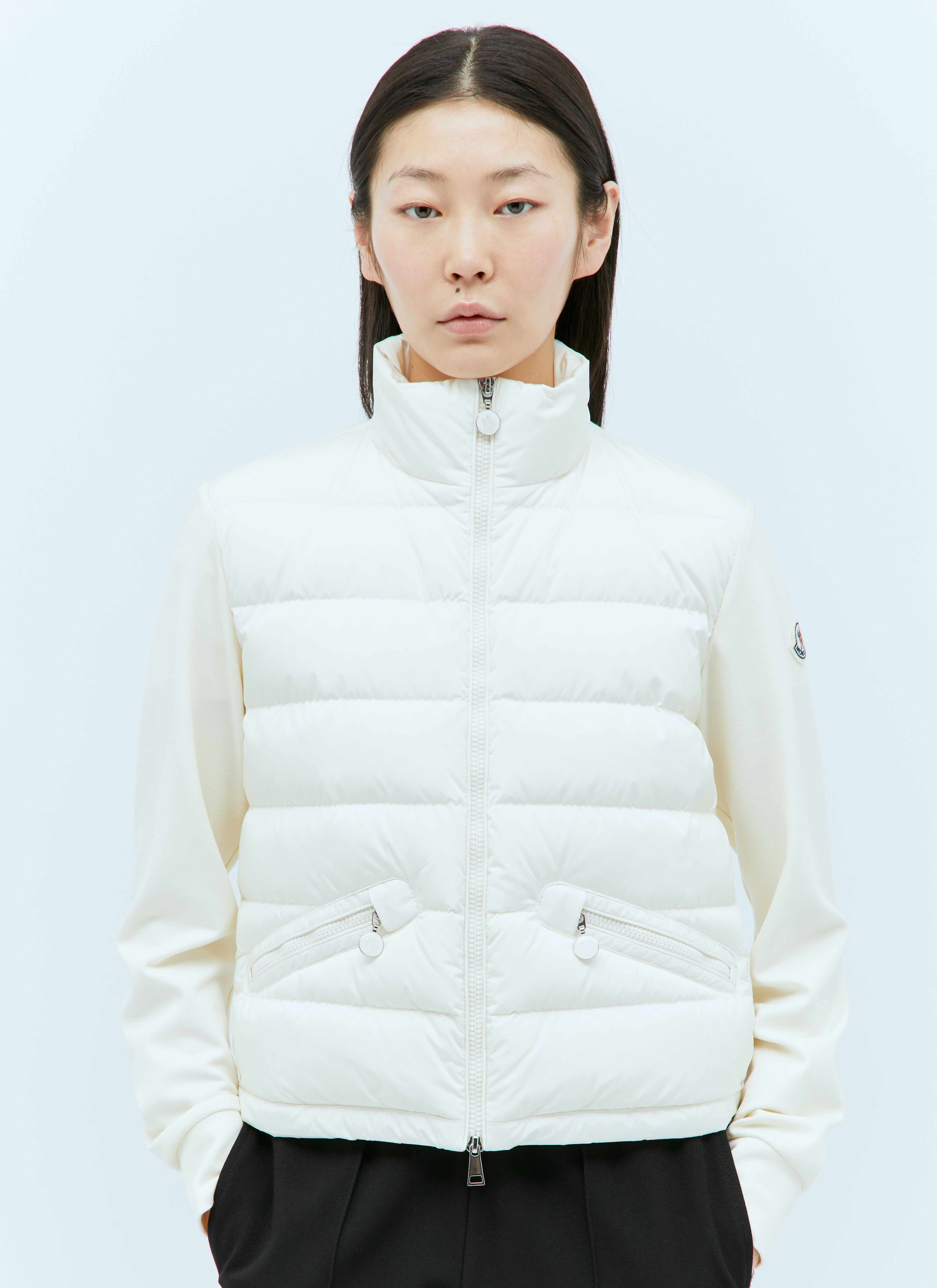 Moncler padded cardigan best sale