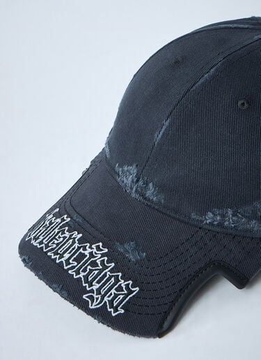 Balenciaga Logo Motif Baseball Cap Black bal0261012