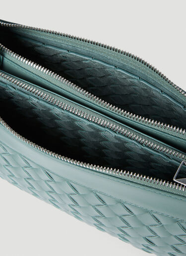 Intrecciato Duo Crossbody Bag Bottega Veneta Intrecciato Duo Crossbody Bag Green bov0155019