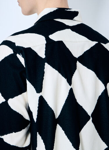 NÒMARYTHM TEXTILE 丝绒法兰绒衬衫  黑色 nma0158006
