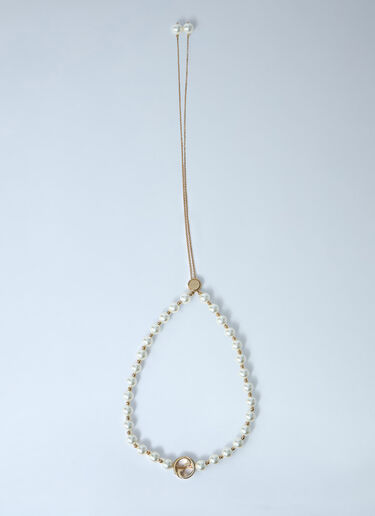 Interlocking Pearl Necklace Gucci Interlocking Pearl Necklace Gold guc0261143