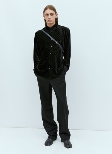 Gucci GG Velvet Shirt Black guc0155041
