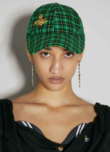 Vivienne Westwood Hank Baseball Cap Green vvw0254026