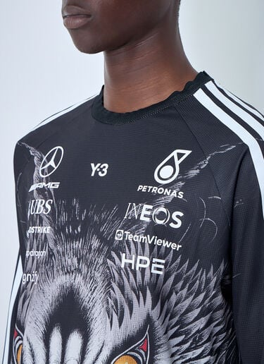 Y-3 MERCEDES Graphic Long Sleeve Jersey Black yyy0364067