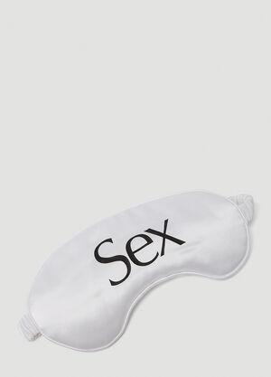 More Joy セックスプリント シルクアイマスク ホワイト mjy0347036