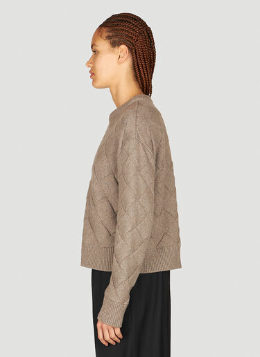 Bottega Veneta 인트레치아토 니트 스웨터 브라운 bov0253085