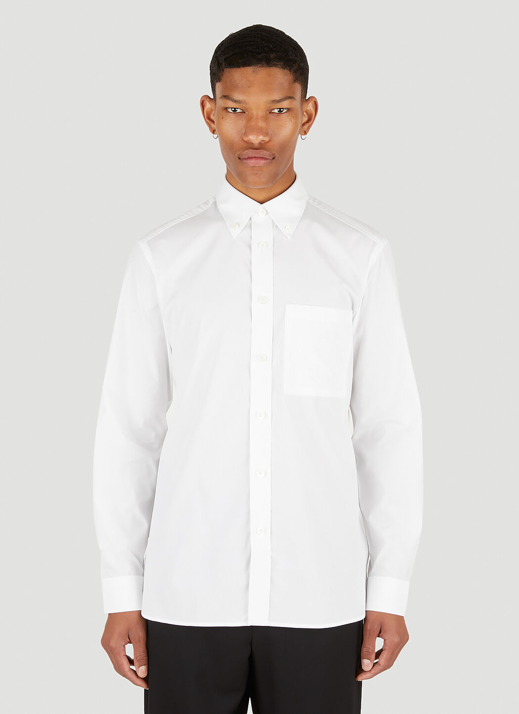 White burberry button down store