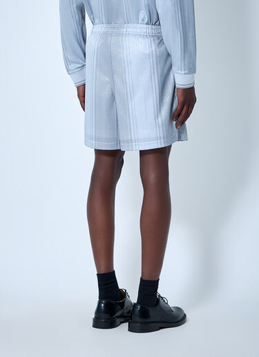 Acne Studios Striped Elasticated Shorts Grey acn0164034