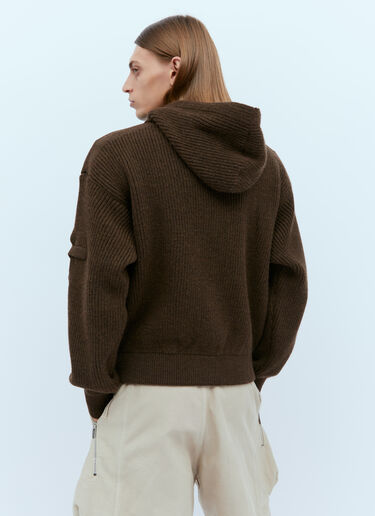 Jacquemus La Maille Seville カーディガン ダークブラウン jac0154008