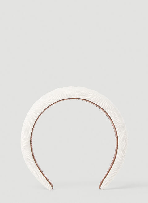 Vivienne Westwood Debossed Logo Headband White vvw0254042
