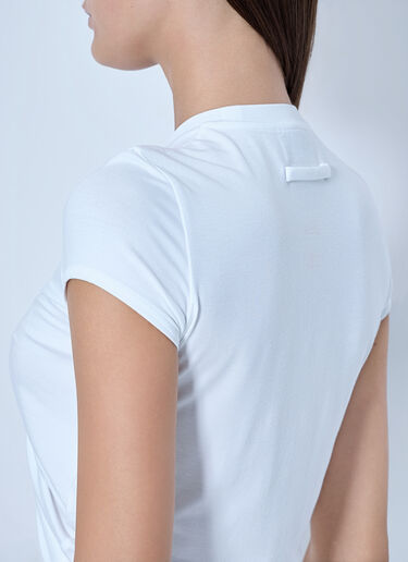 LN-CC® - Jean Paul Gaultier: Stretch Viscose Jersey Baby T-Shirt - White Jean Paul Gaultier Stretch Viscose Jersey Baby T-Shirt White jpg0266012