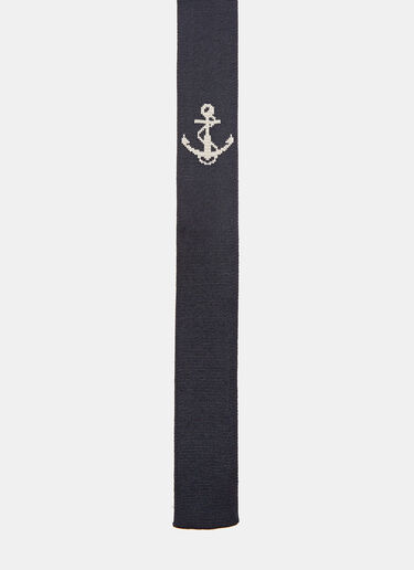 Thom Browne Anchor Intarsia Tie Navy thb0127021