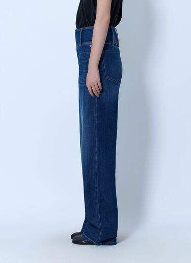 LN-CC® - Sportmax: Wide-Leg Denim Jeans - Navy Sportmax Wide-Leg Denim Jeans Navy spx0266028