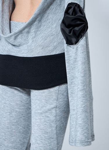 Sia Arnika Open-Rear Knit Top Grey sia0260008