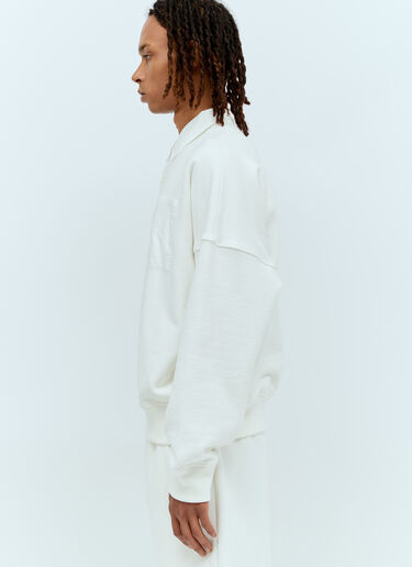 The Row Dende Polo Sweatshirt White row0156013